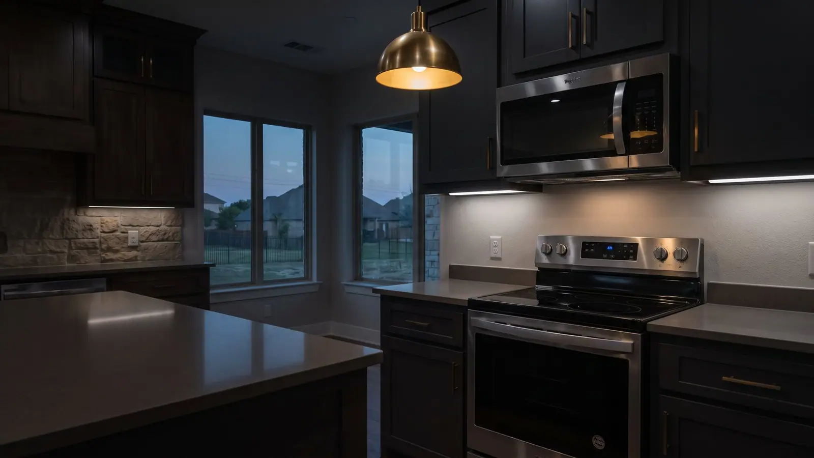 Frigidaire refrigeration, ranges in a luxury kitchen
