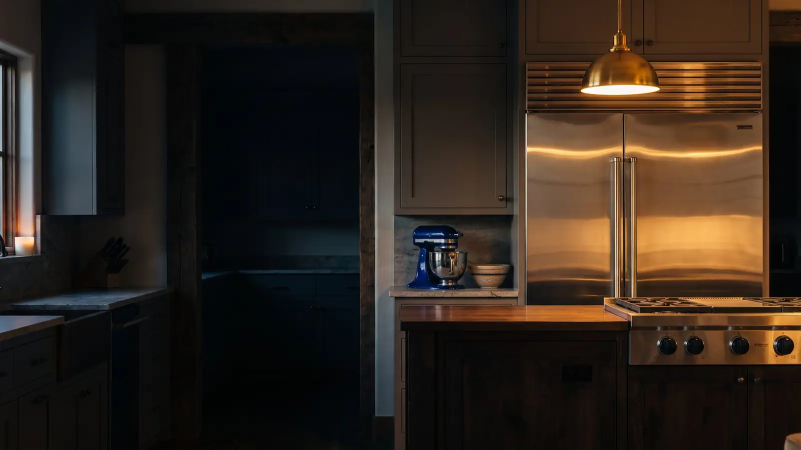 KitchenAid ranges, dishwashers, refrigeration in a luxury kitchen