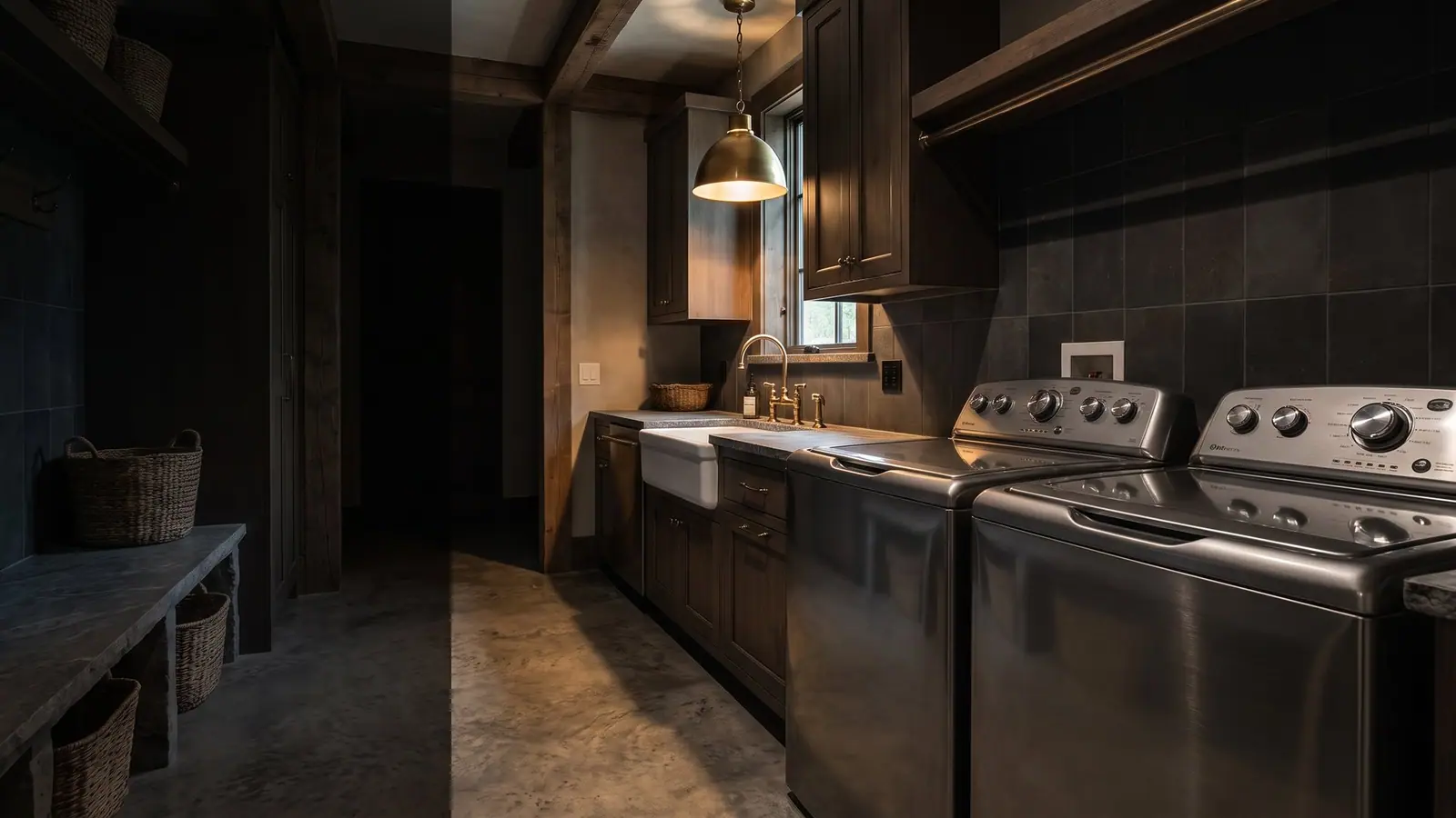 Maytag laundry, dishwashers in a luxury kitchen