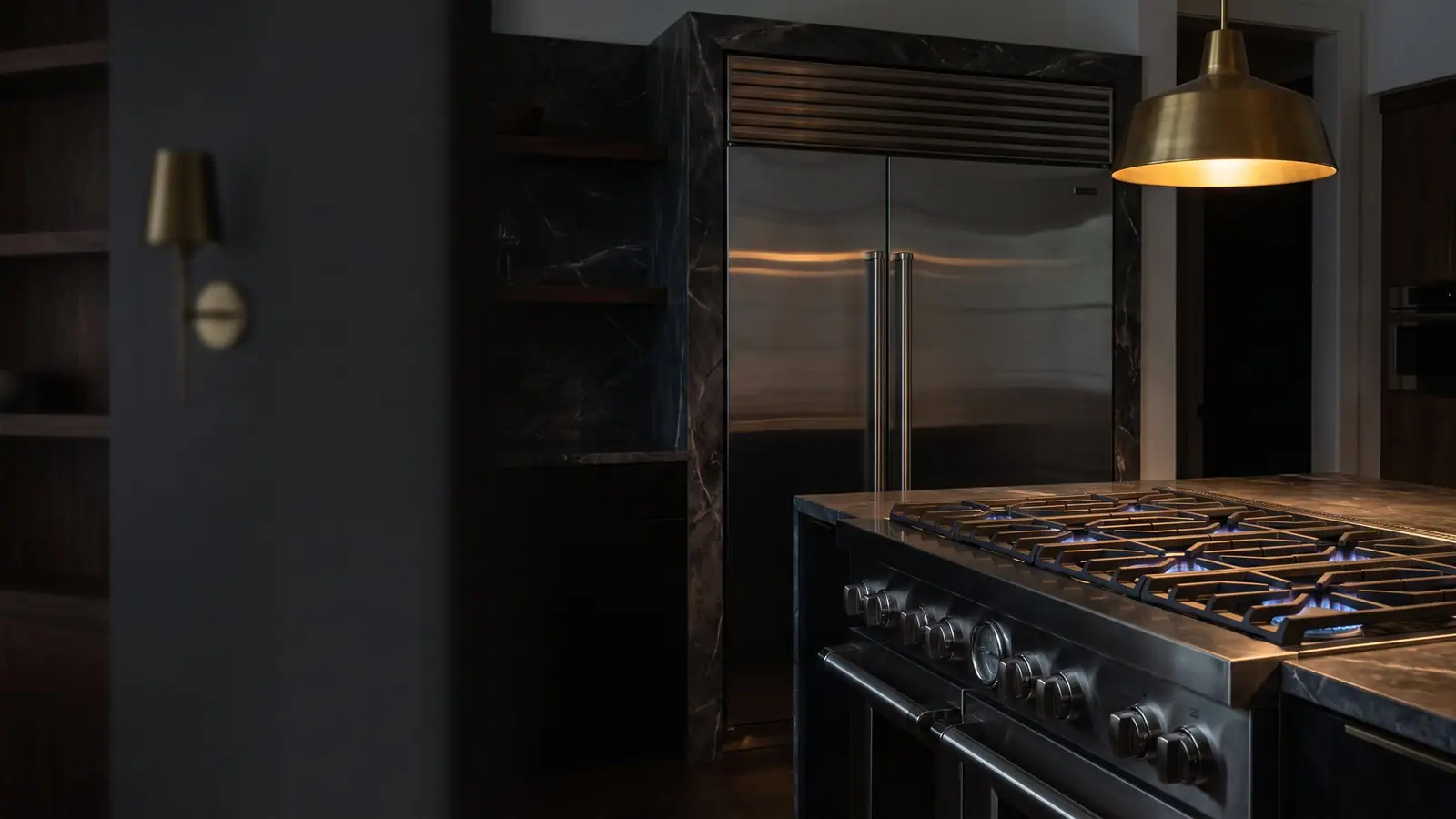 Thermador ranges, columns, cooktops in a luxury kitchen